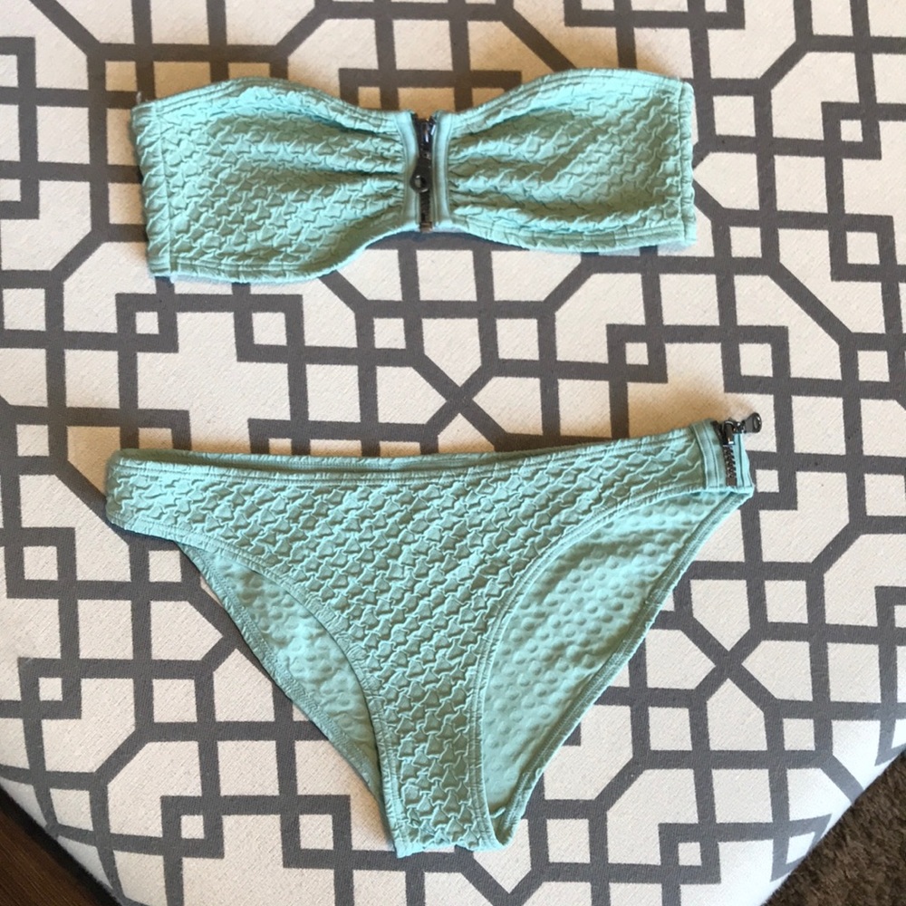 H&M mint  bikini size 6 bottom Size 8 top